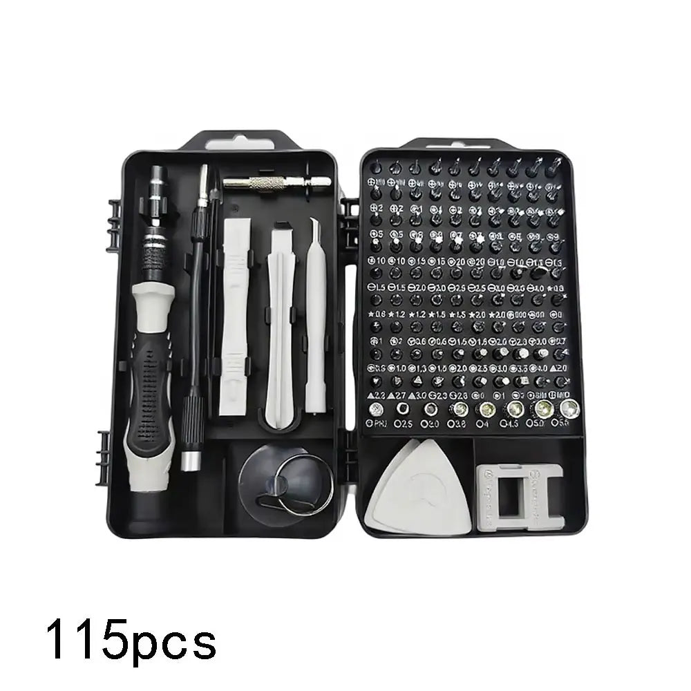 115 in 1 Multifunctional Screwdriver Set Electronic Repair Tools for Computer Phone and Household Use Insulation Screwdriver Kit