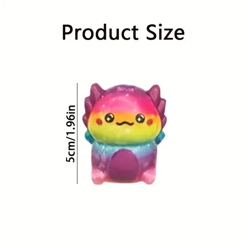 hot 12/24PCS Kids Adult Mini Kawaii Newt Cute Stress Relief Squeeze Toys Random Slow Rising Toy Carnival Goodie Party Send Gift