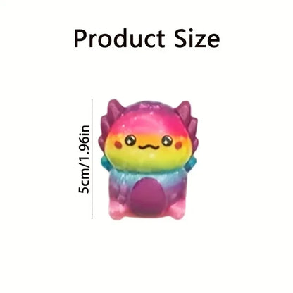 hot 12/24PCS Kids Adult Mini Kawaii Newt Cute Stress Relief Squeeze Toys Random Slow Rising Toy Carnival Goodie Party Send Gift