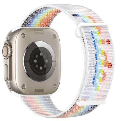 Nylon Loop Strap for Apple Watch Band 46mm 40mm 44mm 45mm 42mm 41mm 38mm Smart Belt Bracelet for IWatch Ultra 49mm 8/7/6/SE/5/4