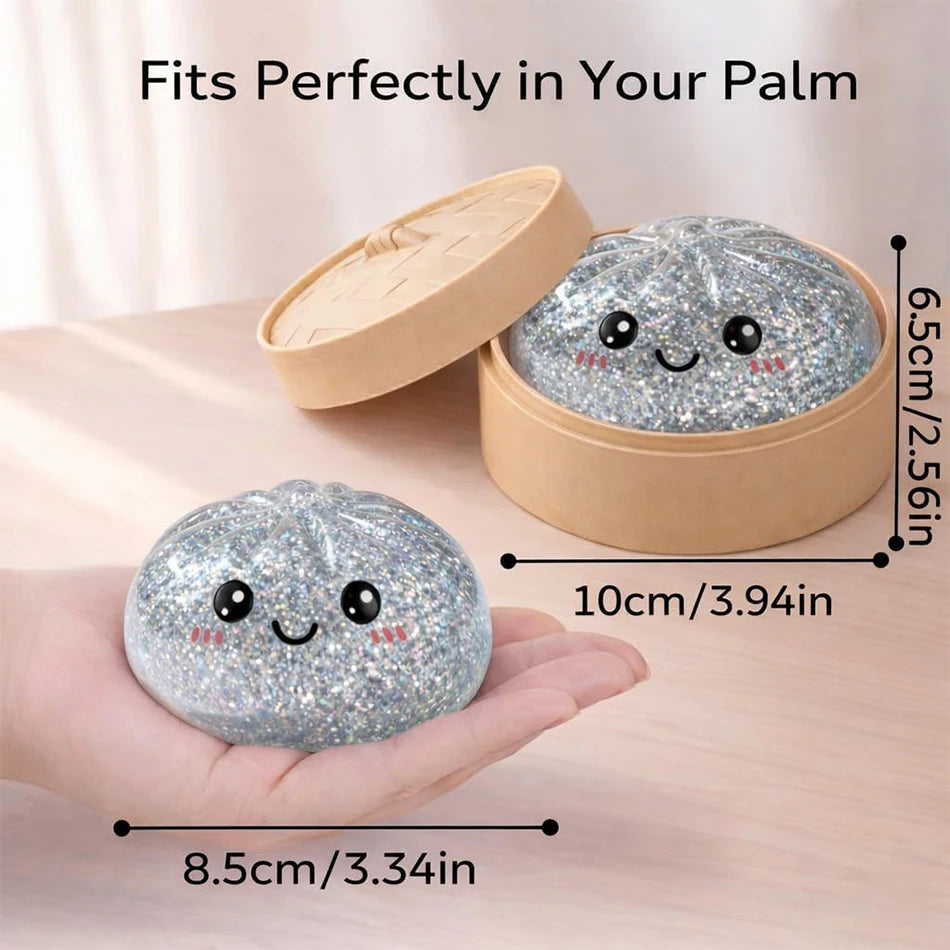 Colorful Glitter Dumpling Blind Box Squishy Relaxing Relieve Anxiety Antistress Enhance Happiness Rebound Squeeze Reliever Toy