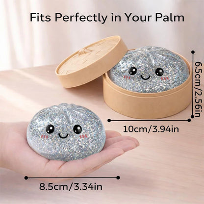 Colorful Glitter Dumpling Blind Box Squishy Relaxing Relieve Anxiety Antistress Enhance Happiness Rebound Squeeze Reliever Toy