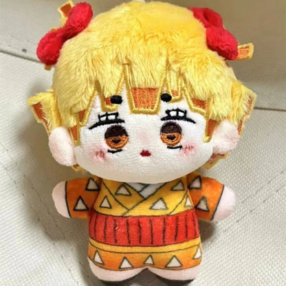 Demon Slayer Figure Anime Plush Doll Fans Gift Q Version Toy Gifts Kamado Nezuko Keyrings Cartoon Character Keychains Bag Charms