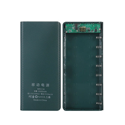 DIY 18650 Power Bank Case External 5V USB Type C Battery Charge Storage Box Shell Without Battery For iPhone Xiaomi Huawei