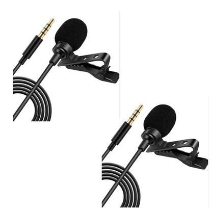 MC01 Portable 1.5m Wired Mini Microphone Type C For Phone PC Laptop Metal Clip-on Lavalier USB mic 3.5mm Condenser Microphone
