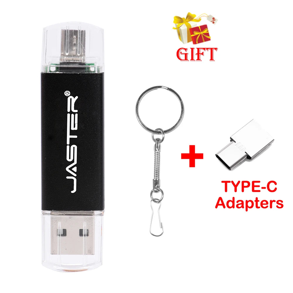 JASTER Nowe przenośne dyski flash USB Metalowy Pendrive z brelokiem Pamięć USB 64GB/32GB/16GB/8GB/4GB Pendrive U Di