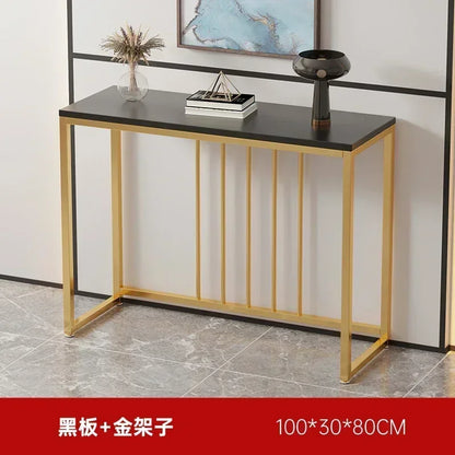 Modern Home Console Table High-looking and Light Luxury Storage Display Shelf Narrow Table for Hallway Entryway Living Room
