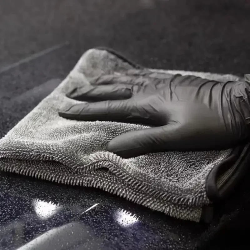 Car Wash Towel 1200GSM Double Sided Towel Car Detailing Twisted Braid Cloth Super Absorbent Rag for Car Home Washing Accessories