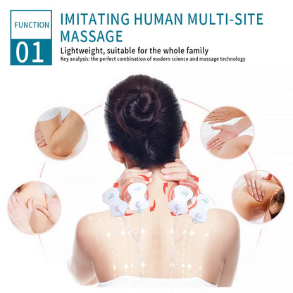 Electric Tens Unit Massager Muscle Digital Massage Electric Body LCD Display Machine Meridian Physiotherapy Digital Massage Tool