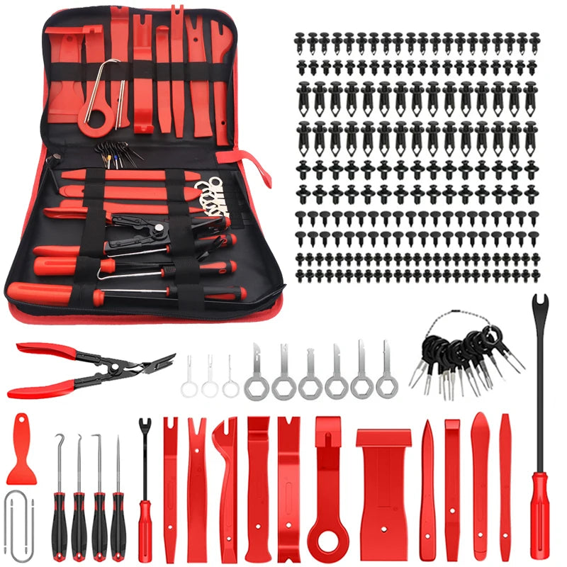 Car Trim Removal Tool Set for Car Audio Dash Door Panel Window Molding Auto Clip Pliers Fastener Remover Pry Tool Kit