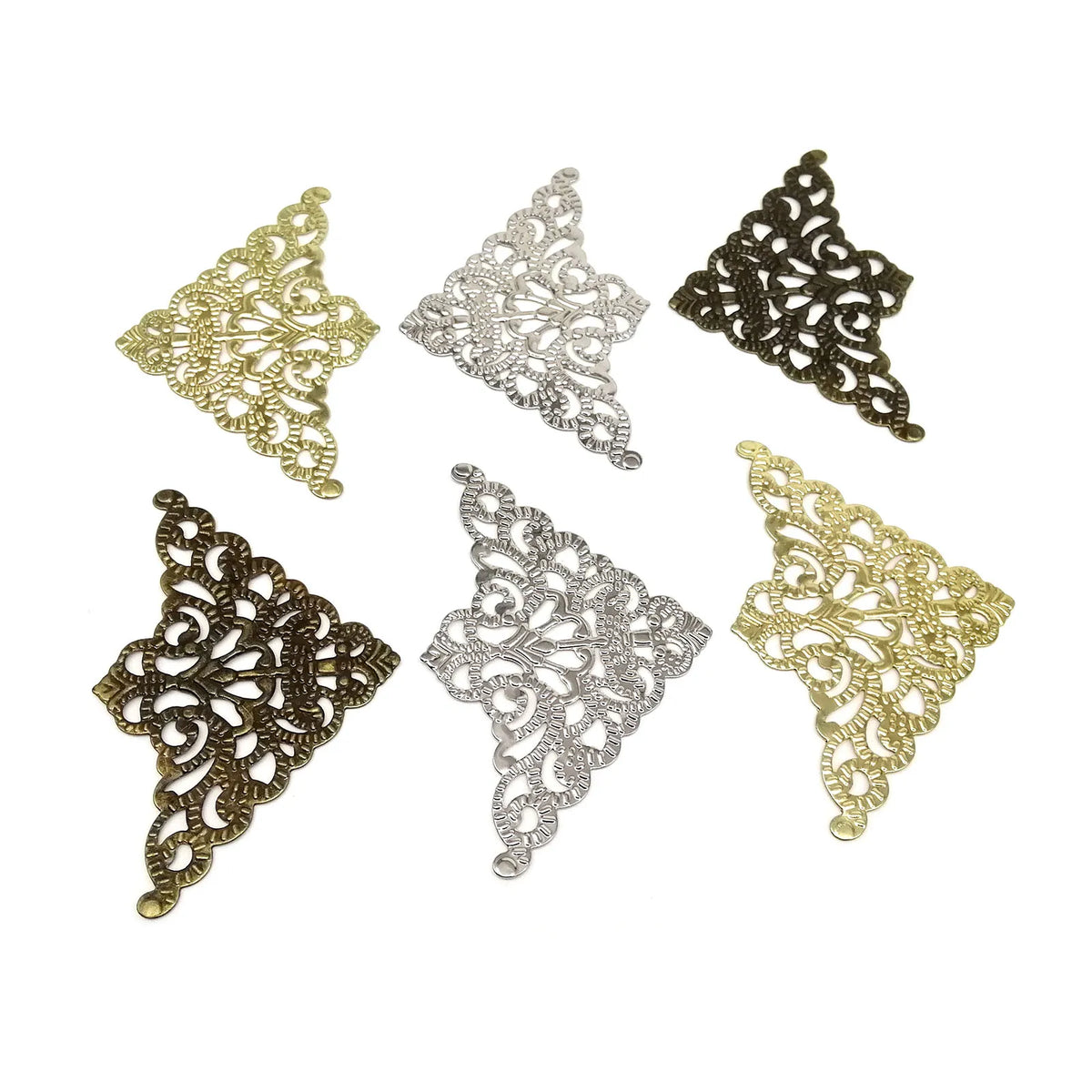 12pcs Metal Decorative Corner Cover Edge Protector for Book Scrapbook Photo Album Frame Jewelry Chest Gift Wine Wooden Box Case