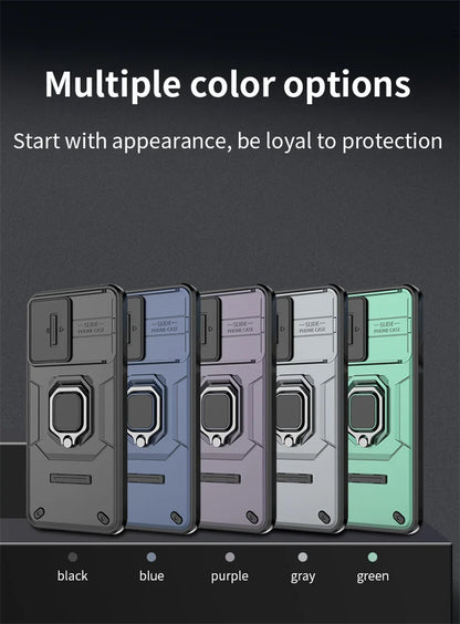 Armor Shockproof Case For Xiaomi Redmi 13 4G Redmi 13C 5G Protective Cover Ring Magnetic Holder Coque Fundas Capa