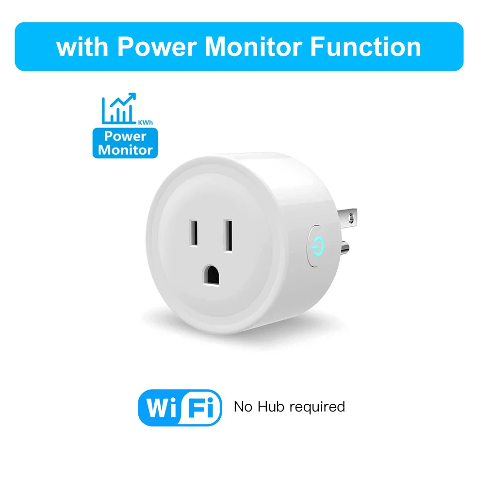 Tuya Smart Wifi Zigbee Plug US Standard Wireless Outlet 16A Remote Control Smart Home Appliances Work With Alexa Google Home