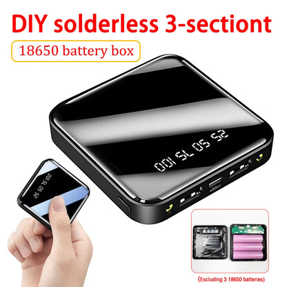 3*18650 Battery Holder Type-C Power Bank Battery Box Mobile Phone Charger DIY Shell Case Charging Storage Case For SmartPhones