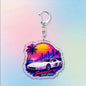 Classic Game Vice City Keychains for Accessories Bag Charm San Andreas Pc Games Lovers Keyring Jewelry Fans Gifts