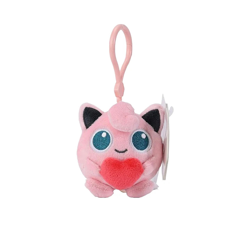 Pokemon Plush Keychain Anime Jigglypuff Gengar Sprigatito Urchin Mimikyu Sylveon Mew Umbreon Rowlet Stuffed Plushies Toys Gifts