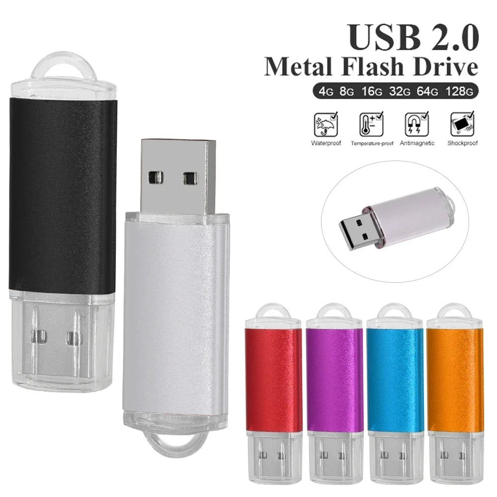 Pendrive 16GB 8GB Czarny Pamięć USB Flash Drive 2.0 32GB Wodoodporny Pen Drive 64GB 128GB Pamięć Flash USB Pendrive z Niestandardowym Logo
