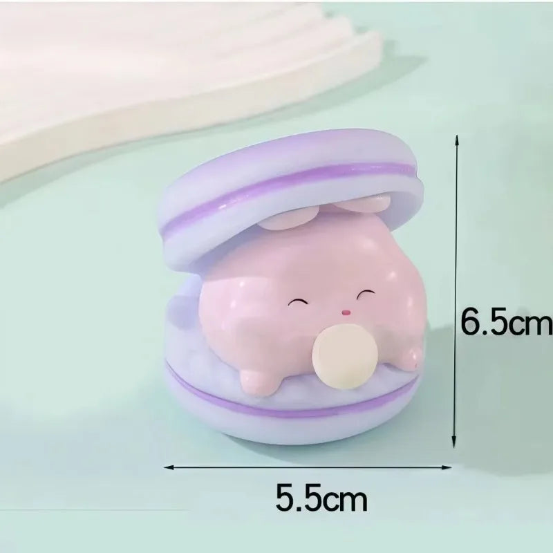 Animal Spit Bubble Burger Squishy Cute Cartoon Anti-stress Relief Squishy Fidget Sensory Toy Funny Vent Squeeze Toy &Desk Decor