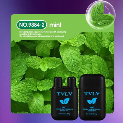 1Pc Energy Vapors Stick Double Hole Nasal Inhaler Aromatherapy Mints Lemon Mango Watermelon Energy Stick Energizing Energy Bar