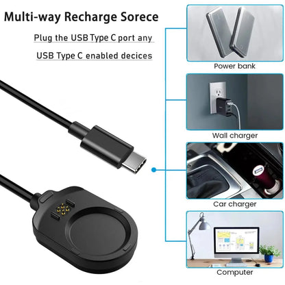 Replacement USB-C charger for Garmin MARQ Gen 2 smart watch(3.3ft/100cm)
