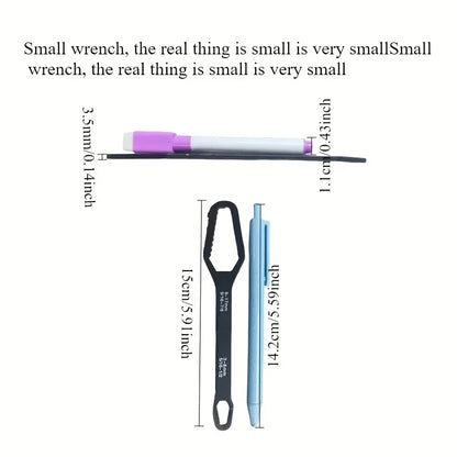8 to 17 Black Multifunctional Double End Box Wrench Hexagon Double End Solid Wrench Screw and Nut Tool with Various Diameters