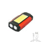USB Rechargeable LED Flashlight with Magnetic COB Work Light Portable Camping Lantern Type-C Power Bank Function Lamp