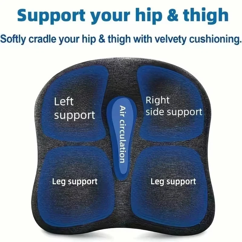 Breathable Memory Foam Cushion: Office/Student/Car, Spine Relief, Worry-Free Sitting, Skin-Friendly & Easy Clean