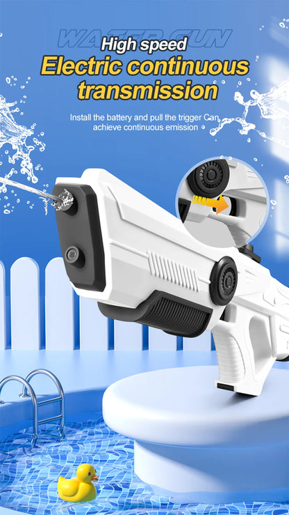 Children's Fully Automatic Water Storage Gun Large Capacity Electric Water Absorbing Toy Gun Summer Outdoor Water Toy Gift