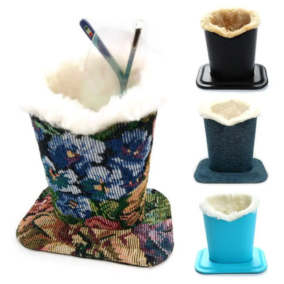 Fashion Portable  Glasses Box Eyeglass Holders Glasses Case Sunglass Stands Brush Pot