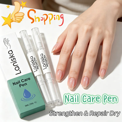 Laniska Nail Care Pen Cracked Nail Repair Cuticle Nail Strengthener and Growth Non-greasy Tea Tree Oil Nourishing Nail Oil Pen
