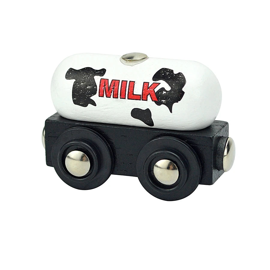 Wooden Magnetic Train Car Locomotive Toy Wood Railway Car Accessories Toys for Kids Gifts Fit Wood Biro themes Tracks