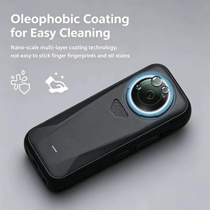 PC Lens Guard Cap Cover For Insta360 X4 Air Screen Protector Tempered Glass Film Protective Kit 360°Video Camera Accessories