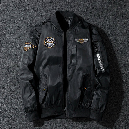 Men's Outerwear Air Force Jacket MA1 Autumn/Winter Trendy Double-sided Lightweight Plus-size Baseball Coat