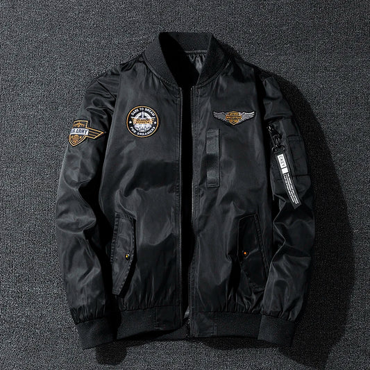 Men's Outerwear Air Force Jacket MA1 Autumn/Winter Trendy Double-sided Lightweight Plus-size Baseball Coat