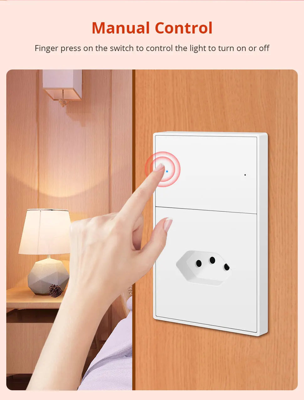 Zemismart Zigbee Brazil Outlet 10A 20A Brazilian Socket Work with Tuya Smart life Google Home Smartthings Homekit Control via M6