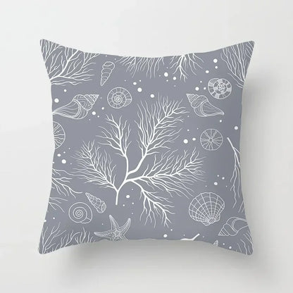European Gray Pillowcase Geometric Pillow Cover Sofa Cushion Cover Garden Throw Pillows Hotel Outdoor Cushions car Chair 45X45cm