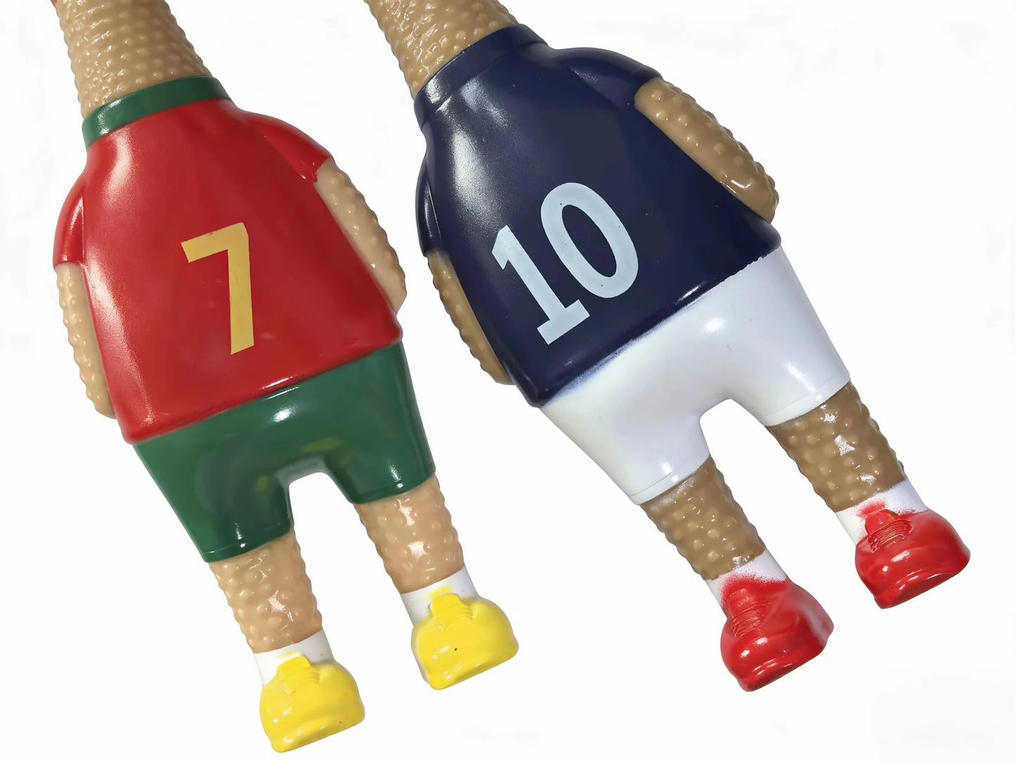 Football star jerseys screaming chicken toys, funny squeezers, decompression toys for World Cup parties.