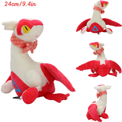 Pokemon Necktie Latias Latios Soft Kawaii Plush Toys Cute Anime Lapras Pikachu Stuffed Animals Peluche Dolls Birthday Gifts Kids