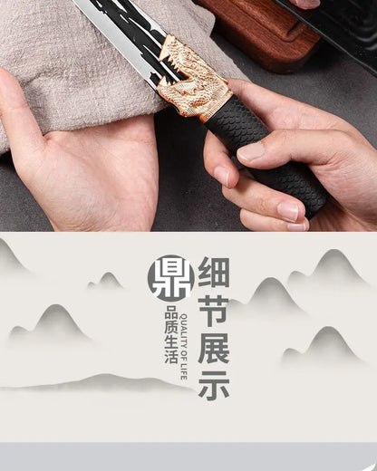 Multi-Purpose Kitchen Knife for Meat BBQ Cooking Knife Fishing Boning Knife Stainless Steel Butcher Knife Pastic Handle