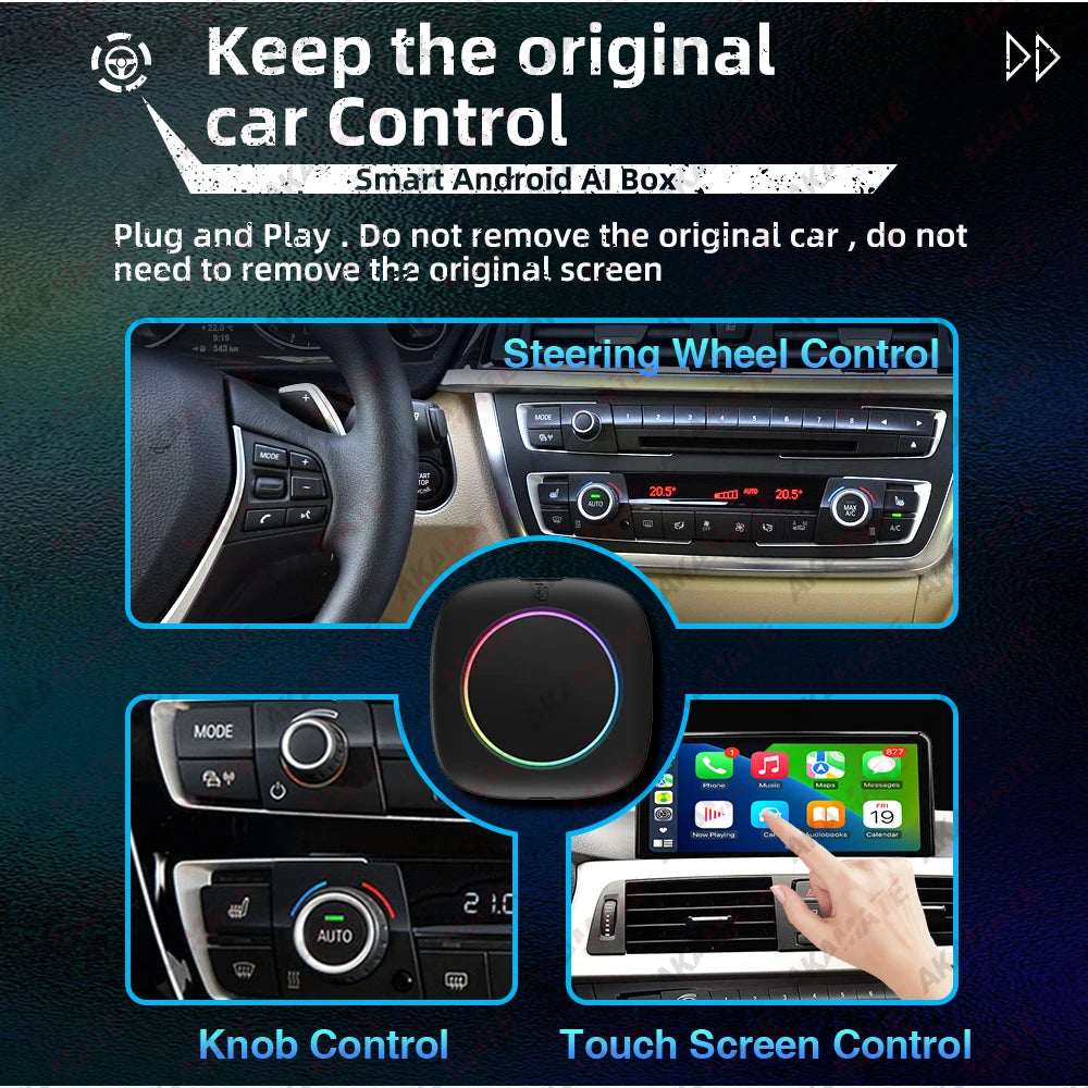 For BMW ID6 ID7 ID8 ID9 Wireless CarPlay AI Box for Wireless CarPlay Android Auto Intelligent Android 13 System 4+64GB 8+256GB