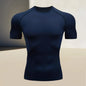 Men's compression t-shirt for running, climbing, and gym workouts, a perfect choice for muscular men who value a snug fit
