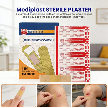 100Pcs Waterproof Cartoon Band-Aids Adhesive Hemostasis Bandages for First Aid Emergency Medical Dressing Sticking Plaster