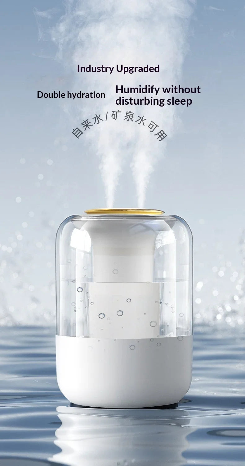 2025 New Quiet Air Humidifier Large Mist Volume Household Humidifier For Bedroom Pregnant Women Baby