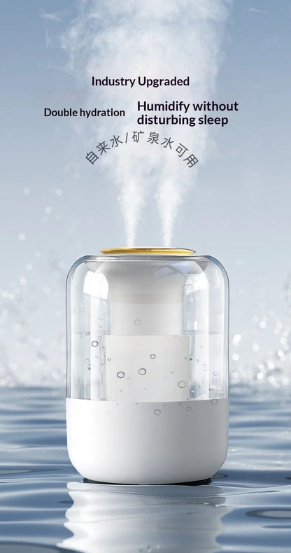 2025 New Quiet Air Humidifier Large Mist Volume Household Humidifier For Bedroom Pregnant Women Baby