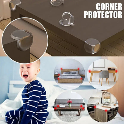 Child Baby Safety Silicone Protector Table Soft Transparent Children Anti Collision Table Corner Edge Protection Cover