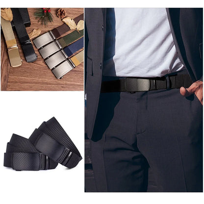 Automatic Buckle Light Comfortable Nylon Military Belt Outdoor Hunting Multifunctional Tactical Canvas Belt High Quality Men Bel