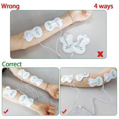 Electric Tens Unit Massager Muscle Digital Massage Electric Body LCD Display Machine Meridian Physiotherapy Digital Massage Tool