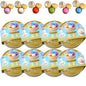 Colorful Dumpling Squishes Stress Balls Fidget Sensory Toys Simulation Food Squishies Bun with Steamer Squeeze Dough Ball Gifts