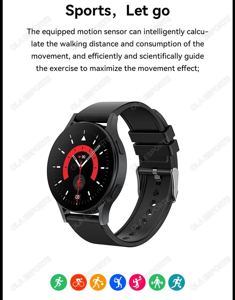 2025 New Bluetooth Calls Smart Watch 6 Pro 1.32” Inch 240*280 Custom Dials Sport Men And Woman Health Monitor Smartwatch For Man