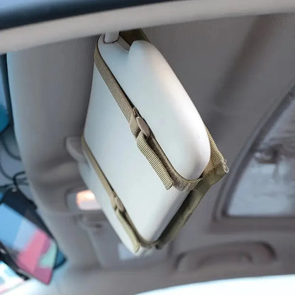 Multifunctional MOLLE Sun Visor Storage Bag Tactical Car Organizer Pouch for Pickup Trucks SUVs Tool Holder Travel & Outdoor Use